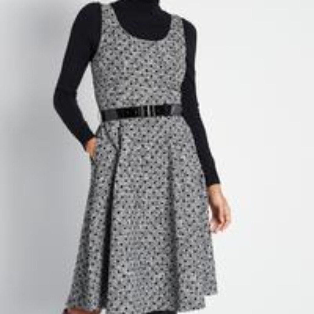 Mod Cloth Take the Lead A-Line Dress